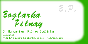boglarka pilnay business card